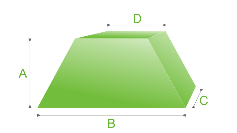 Schaumstoff Trapez
